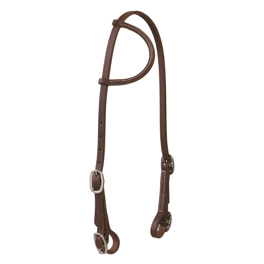 Bridon Western une oreille en nylon souple tressé réglable, cob et cheval - France