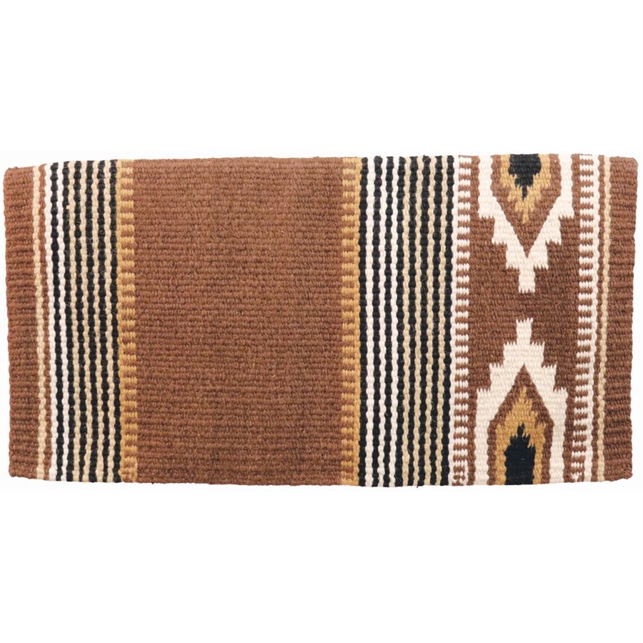 Couverture De Selle Western Show Surdimensionnée (34x42) En Laine - Inde - Neuve