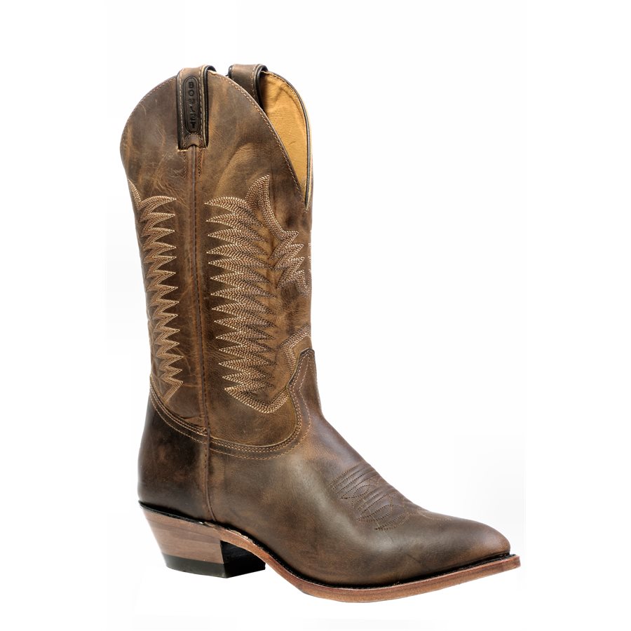 Bottes Western Boulet Canada - Cuir Véritable - Homme/Femme - Taille Au Choix