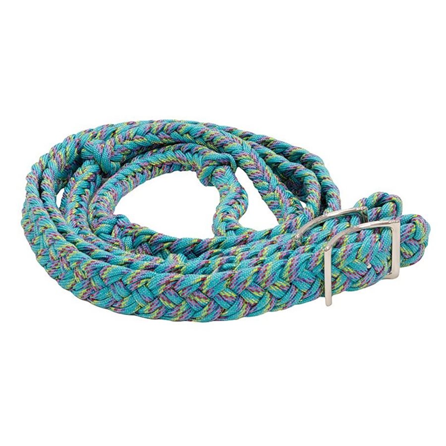 Rênes / Cordes De Barrel Race Western - Nylon Tressé 8 Pieds