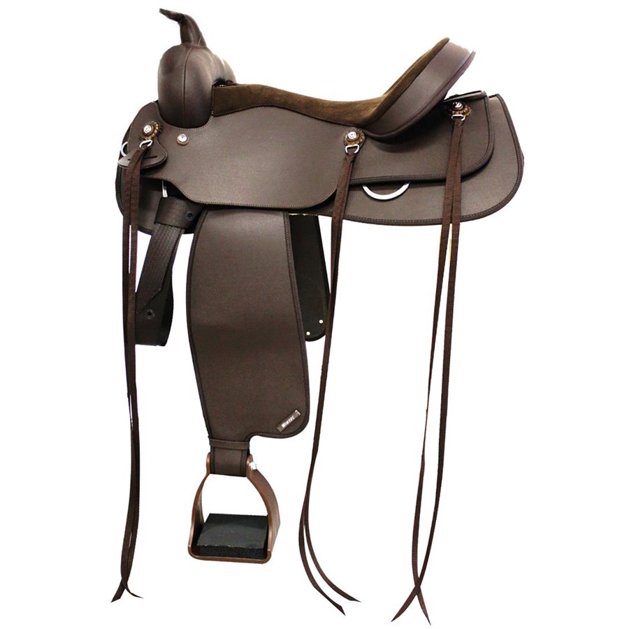 Selle Western Endurance En Cuir Véritable - Taille 14 à 18