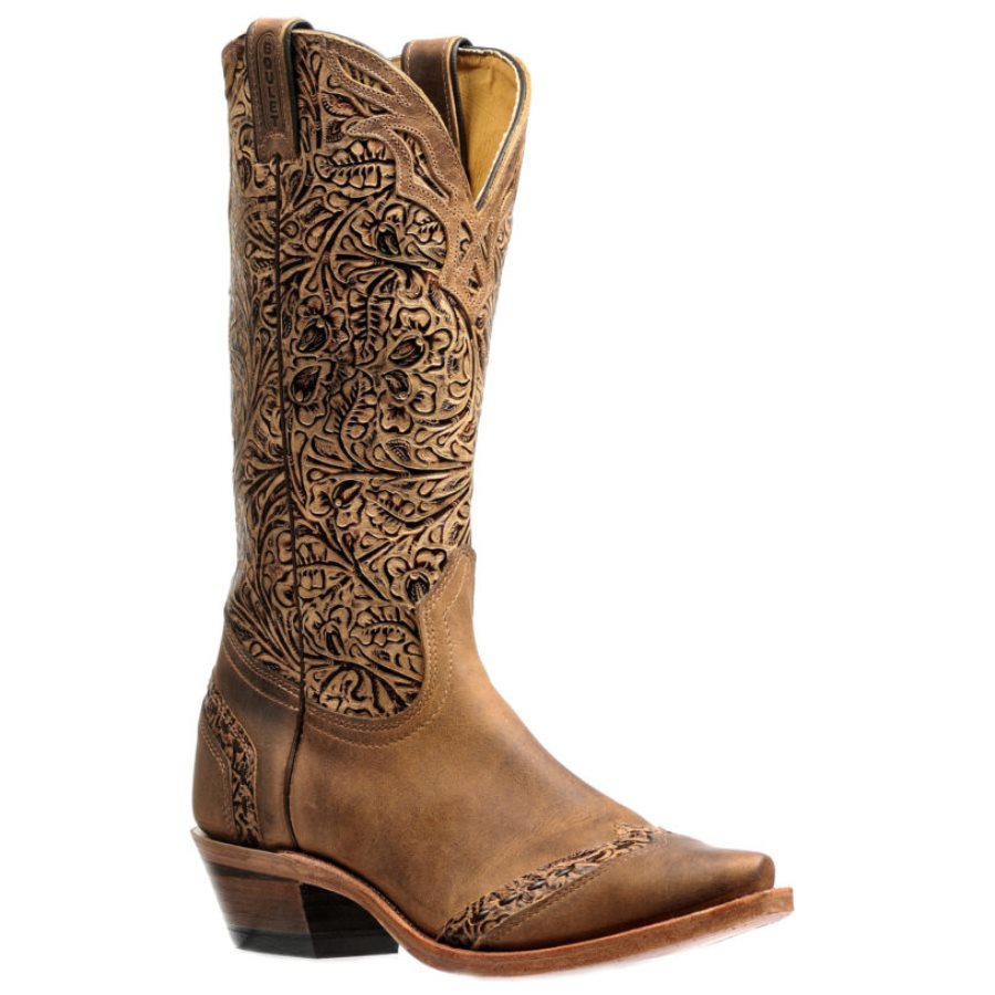 Bottes Western Boulet Canada Réf. 637 - Cuir Véritable - Homme/Femme - Neuf Avec Boîte