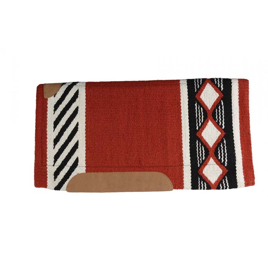 EQUIGEAR Horse Western Show AZ421 Tapis de selle en laine de Nouvelle-Zélande, tapis de selle Western en laine avec capteur Flex (personnalisation disponible) AZ421 (86,4 x 101,6 cm