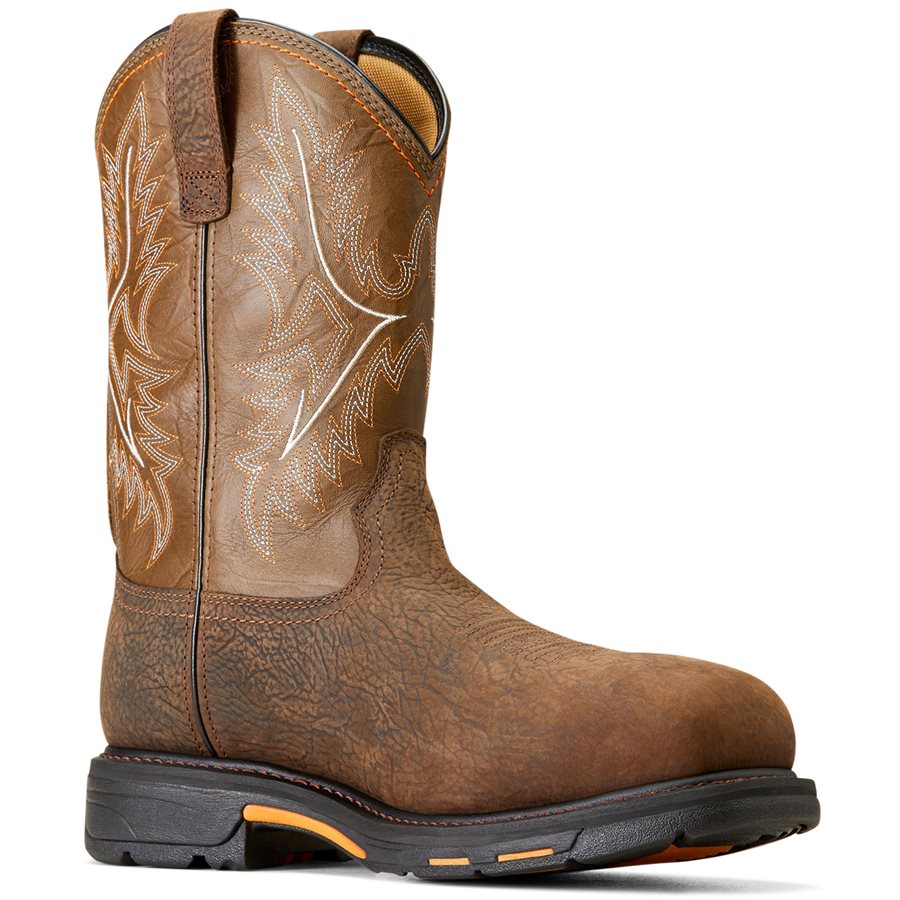 Bottes De Travail Ariat Cuir Taille 8.5 D - Randonnée, Extérieur, Occasion Très Bon état