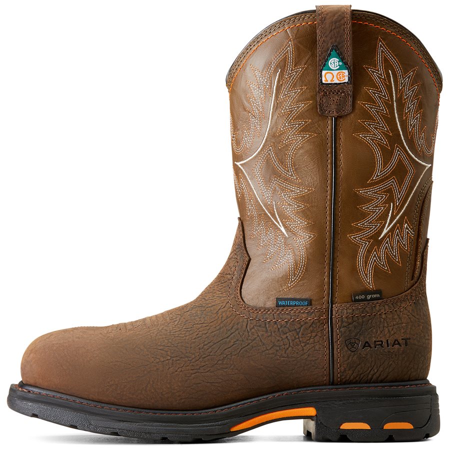 ARIAT Homme Hybrid Venttek Western Boot Botte, Drapeau américain Marron Vieilli, 39.5 EU