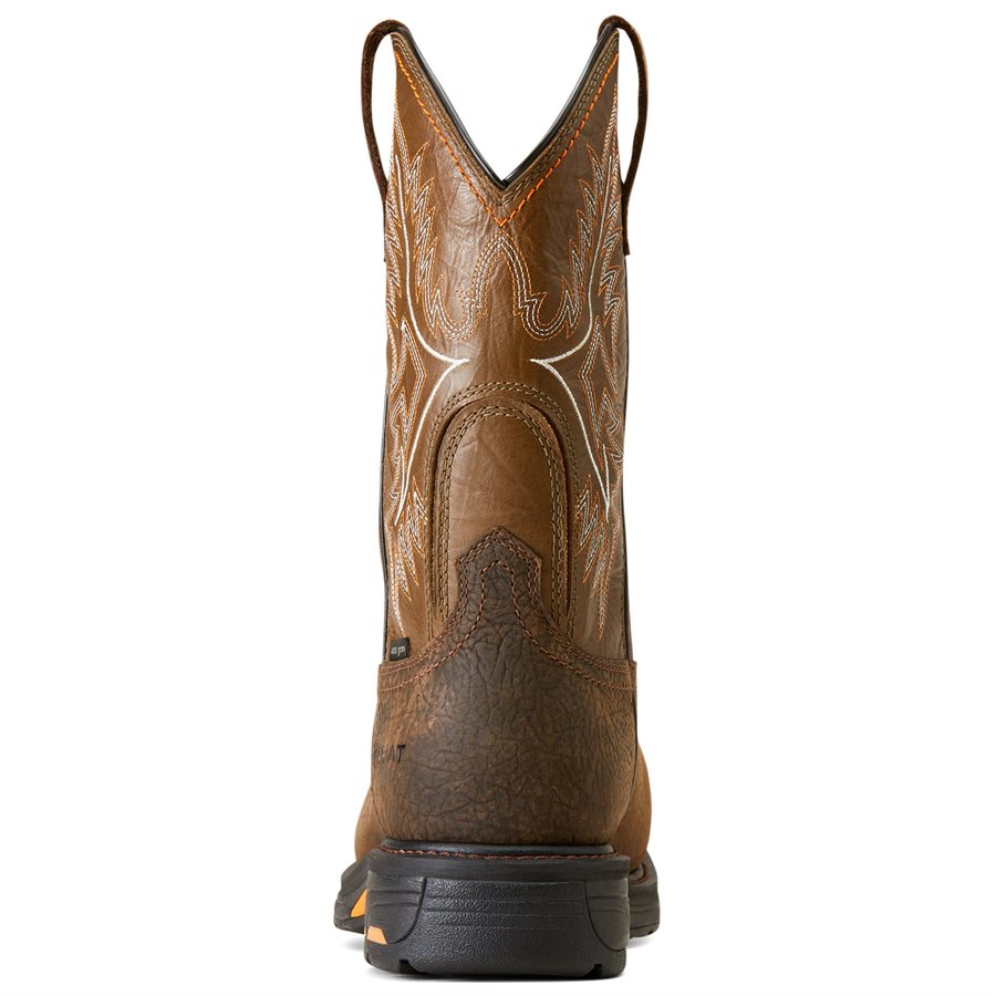 Bottes De Travail Ariat Rambler – Homme 13 EE – Bout Acier, Marron, à Enfiler