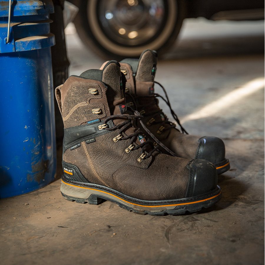 Botte de Travail d'Hiver Ariat Stump Jumper CSA Imperméable 600g Bout  Composite pour Homme Iron Coffee