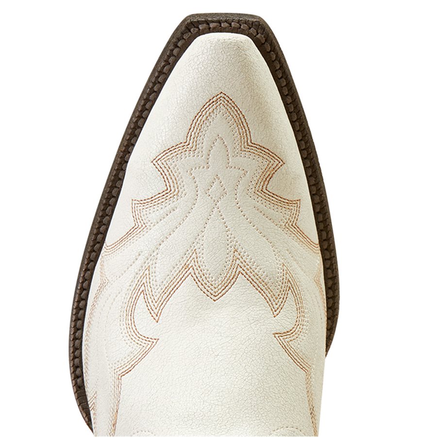 Ariat Ladies Jennings StretchFit Western Boots Distressed Ivory