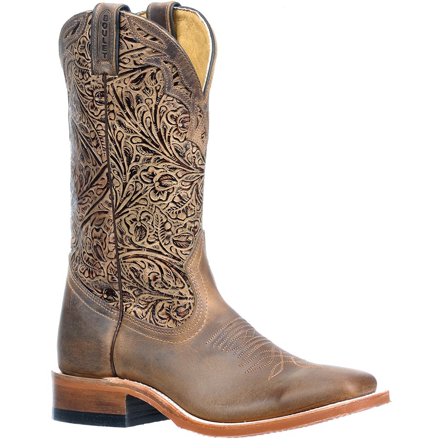 Brown Boulet Bottes Western Bottes Cowboy Boulet Winter Boulet