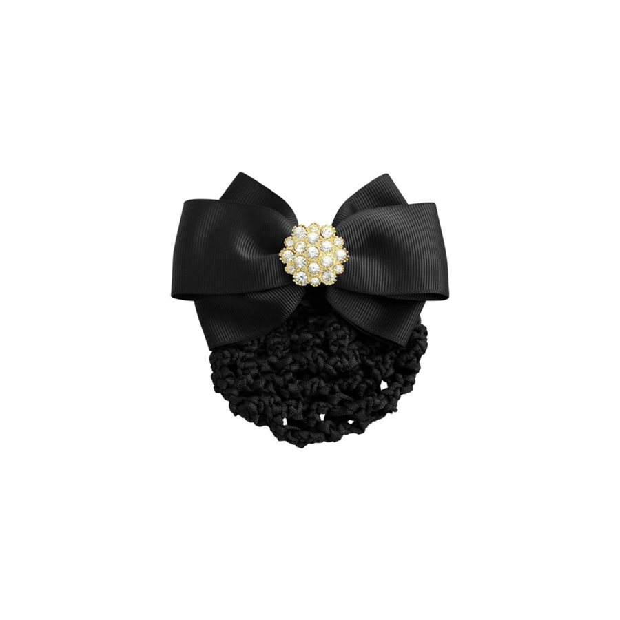 Filet à Chignon BR ''Glitter'' avec Boucle - Noir