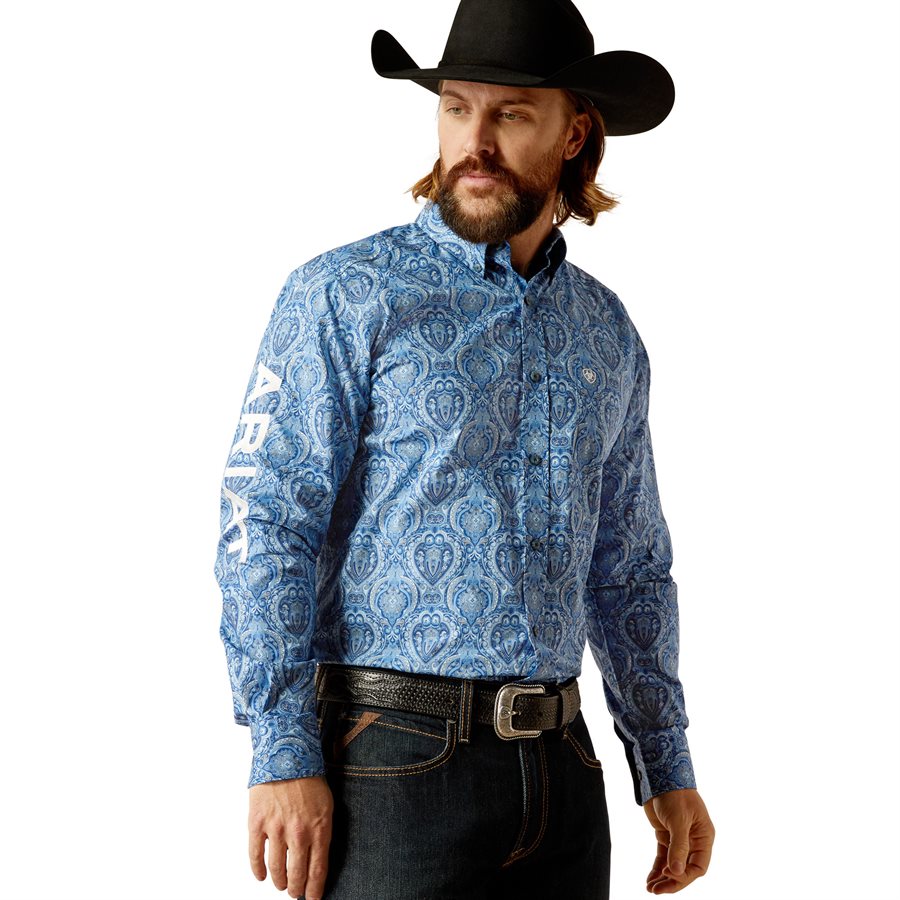 Chemise Western Ajustée Ariat Team Willow pour Homme - Rouge
