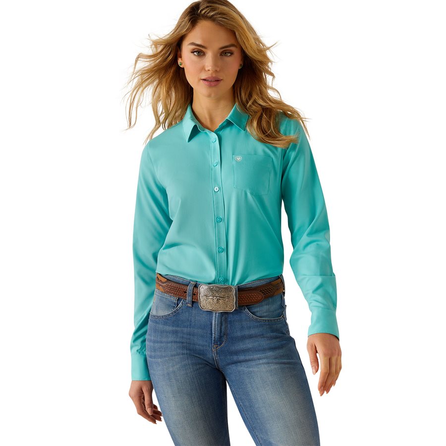 Chemise Western Femme Turquoise Chemise Country Femme Turquoise