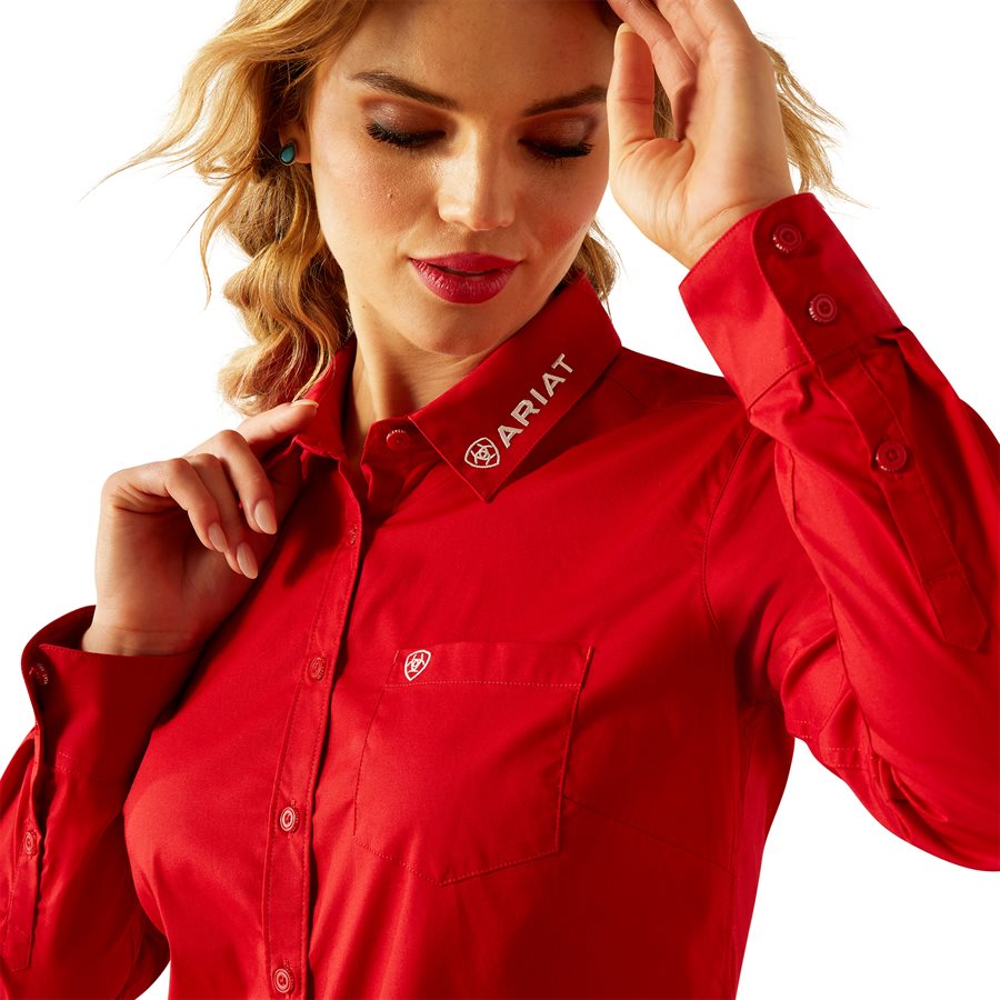Chemise D'équitation Stretch Pour Femme - Rose - Toutes Tailles Disponibles (Concours Western Pleasure)