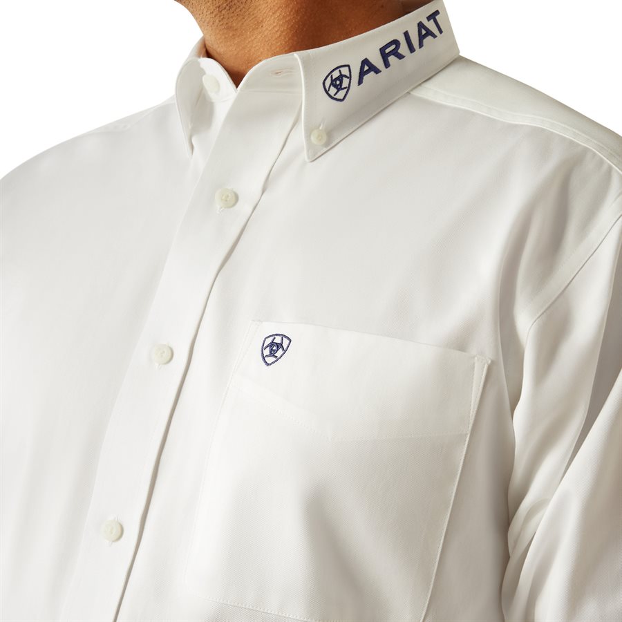 Chemise De Spectacle Ariat Sunstopper – Blanche – Manches Longues – Taille M