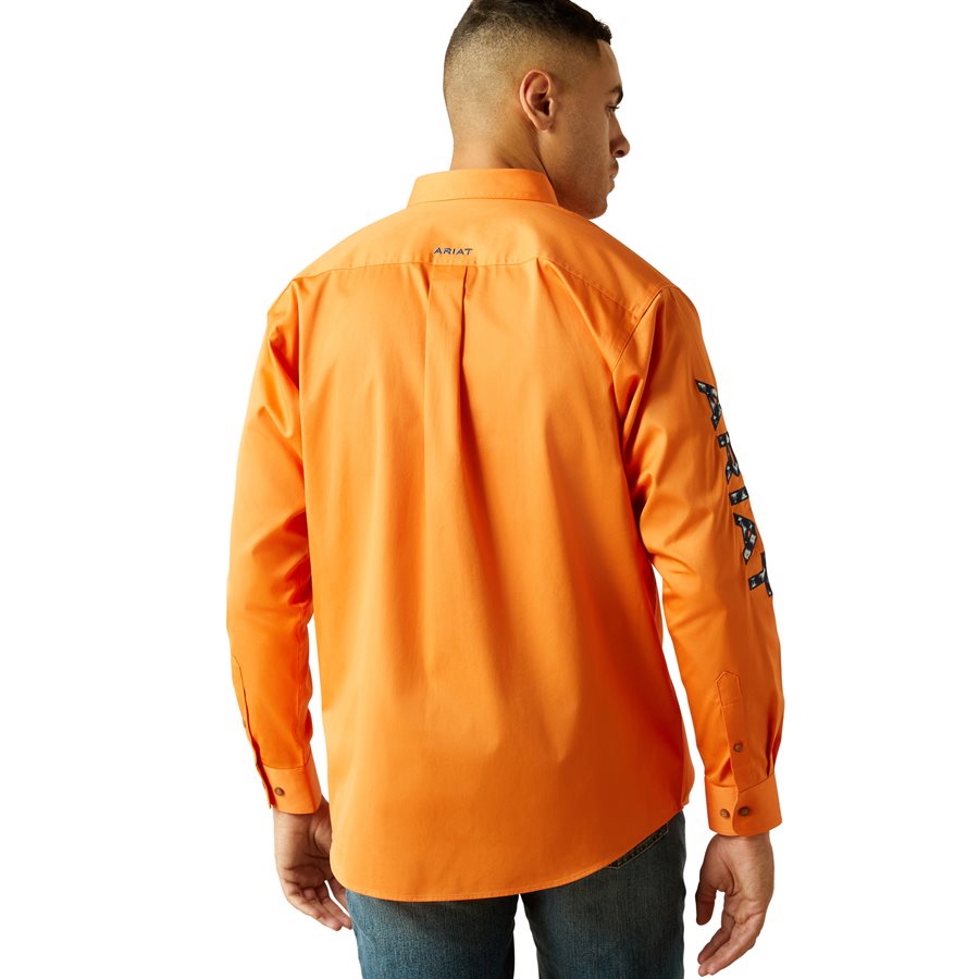 T-shirt en coton peche uni pourvu du logo brodé et d'un col rond LACOSTE - CCV Mode