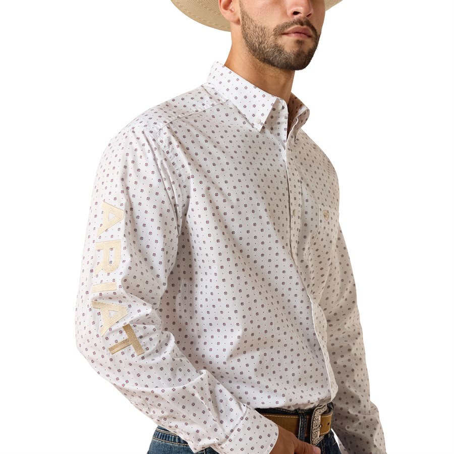 Chemise Western Ajustée Ariat Team Koen pour Homme - Brun