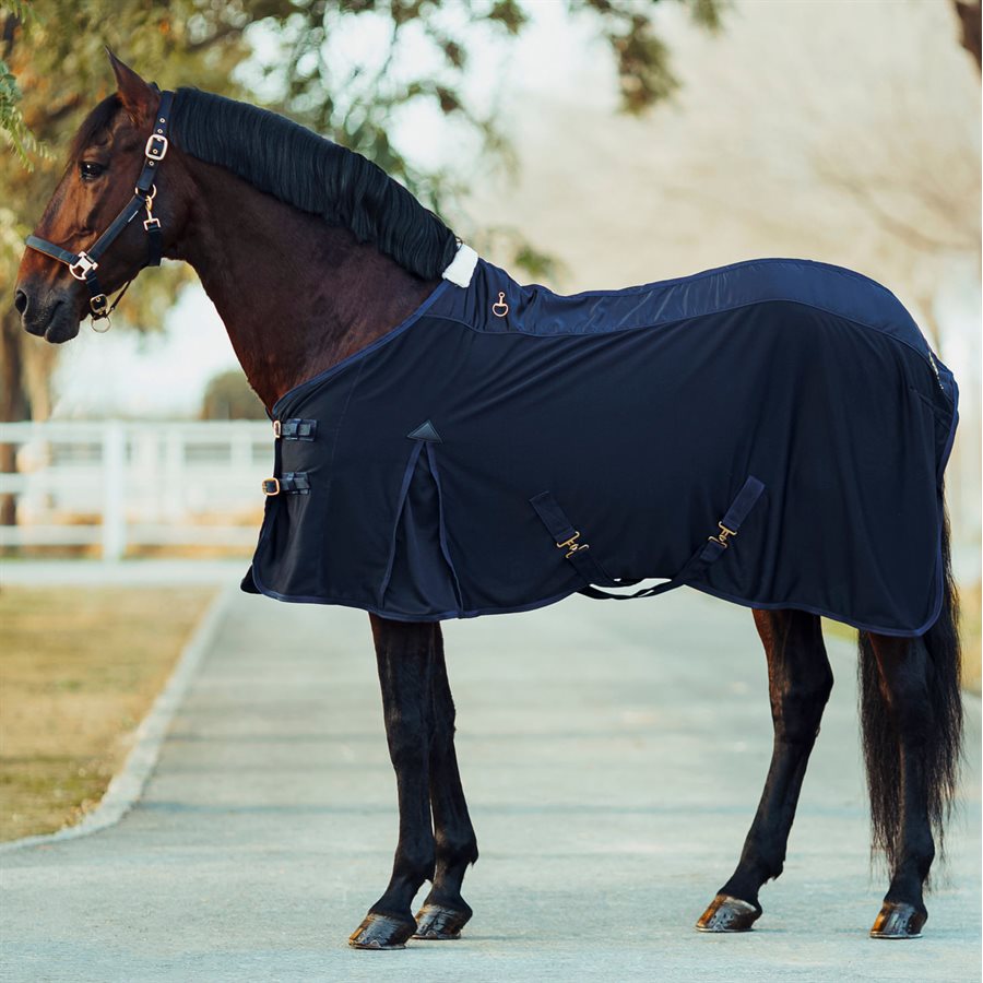 Couverture Refroidisseur Cheval Jeffers Elite 69" Polaire Noir – Neuf