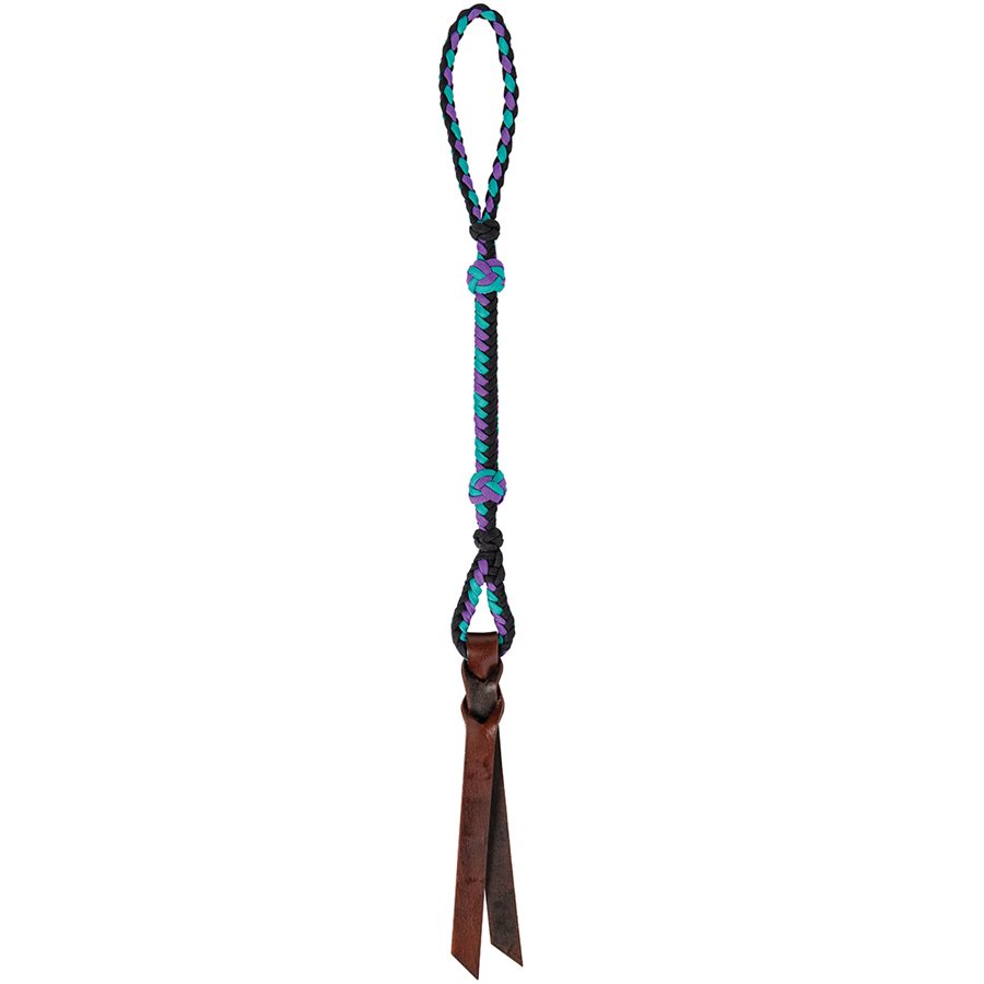 CRAVACHE CUIR MARRON + NYLON BLEU - Boutique Démonia