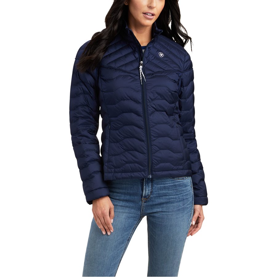 Manteau De Chasse Pour Femme Ariat Taille 10R - Couleur Bleu Anglais, En Laine Peinte - Occasion En Bon état