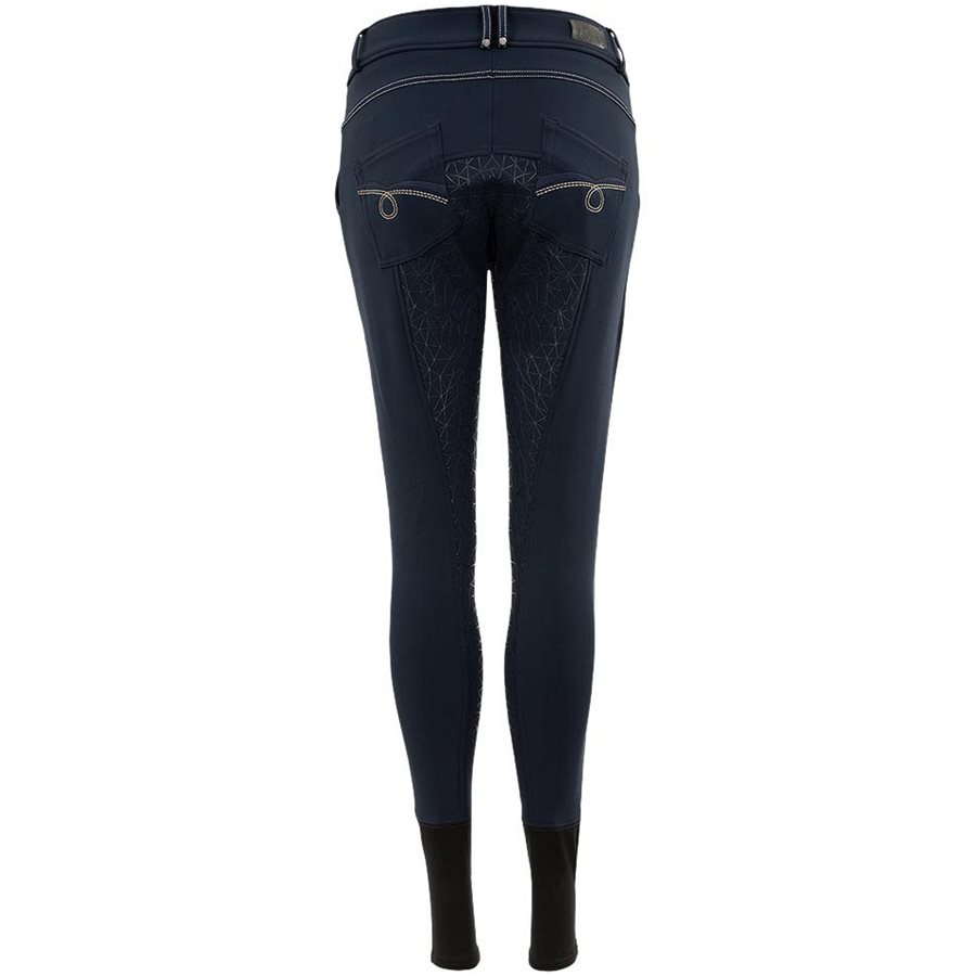 Culotte d'équitation pour homme en cuir noir, longueur genou