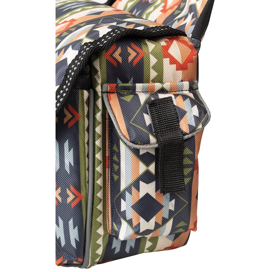 Sacoche De Selle Weaver Leather En Nylon Et Cuir - Marron, Isotherme, état Correct