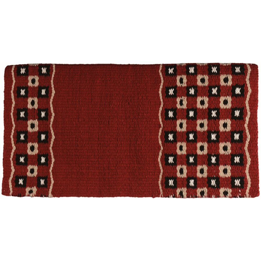 Couverture tissée en laine finitions pompons - Coopérative Art Tissage
