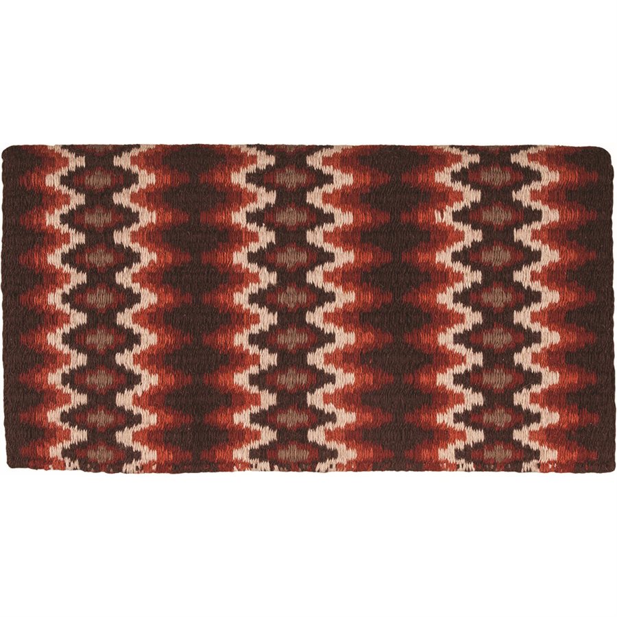 Couverture - Jeté en fourrure et envers en laine à motif boho aztèque