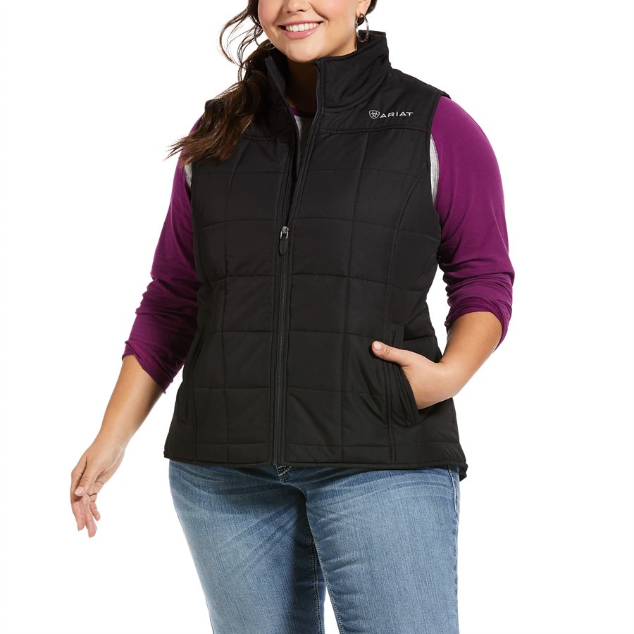 Gilet équestre Isotherme Femme Ariat Tek Ashley – XXL – Noir Matelassé