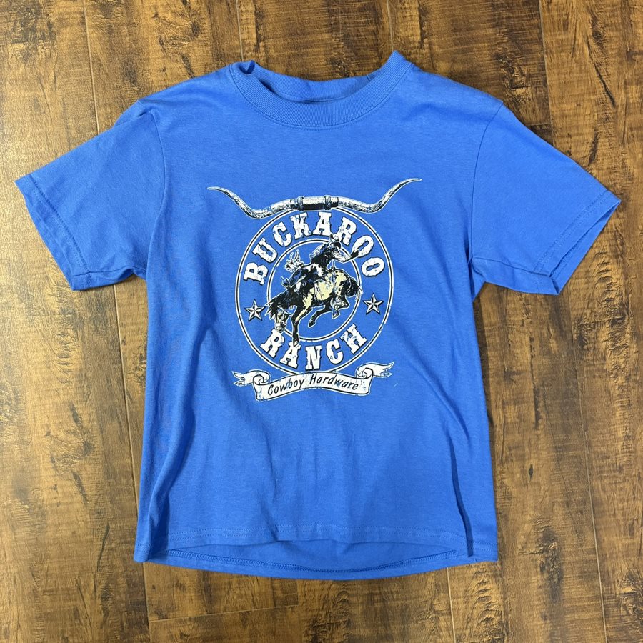 T-Shirt Cowboy Hardware Buckaroo Ranch pour Enfant - Bleu Royal